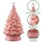 Casafield Hand Painted Ceramic Christmas Tree, 24-Inch Pre-Lit Tree with 148 Multi Color Lights and 2 Star Toppers